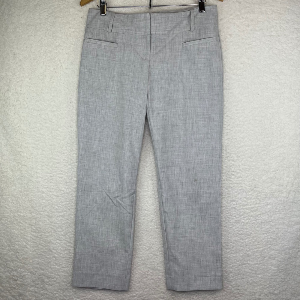 The Limited Collection Drew Fit Gray Dress Pants Straight Leg Size 8 Office Wear